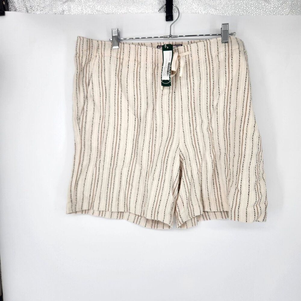Flag & Anthem Men's XL Off-White Newcomb Drawstring Shorts 7" Inseam NWT